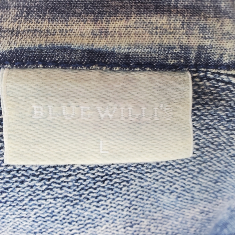 Blue Willi's Jean Jacket Denim Danish Denmark Scandinavian Spring Boho Nordic - Picture 16 of 16